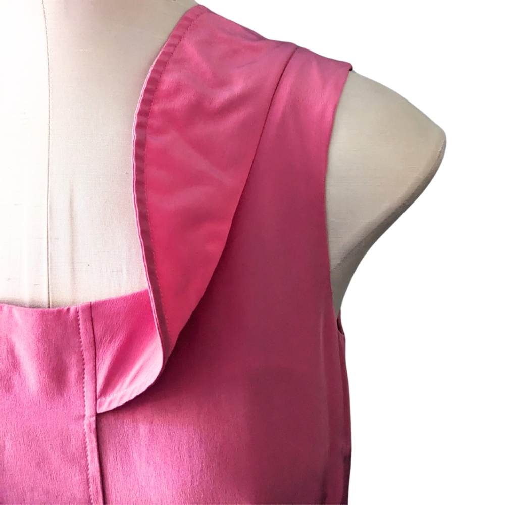 WALTER By WALTER BAKER 100% Silk Pink Ruffled Dress Size 4 - Picture 4 of 8